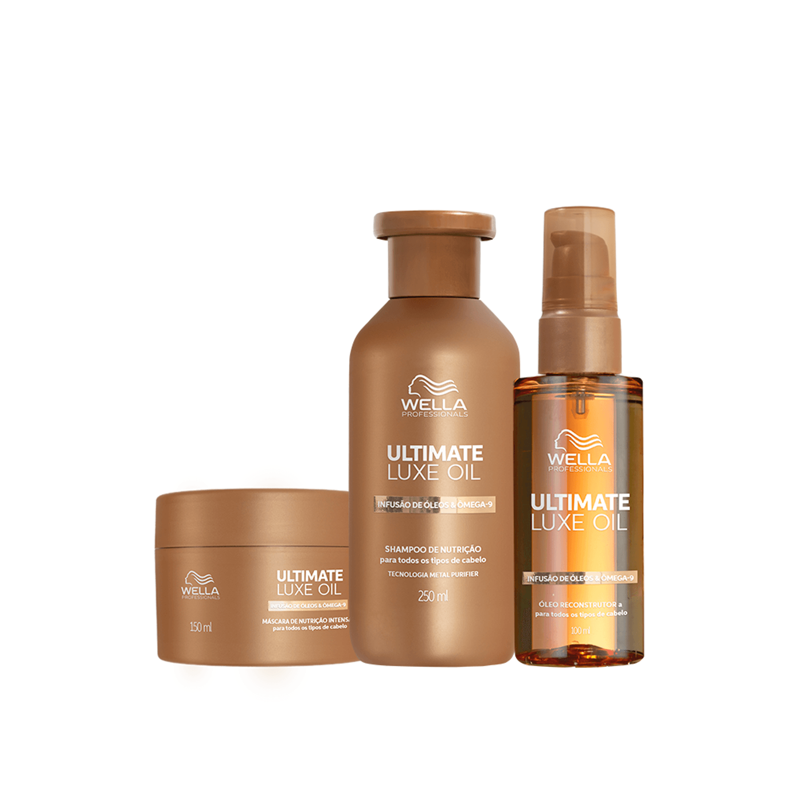 Kit Ultimate Luxe Oil Shampoo + Máscara + Óleo