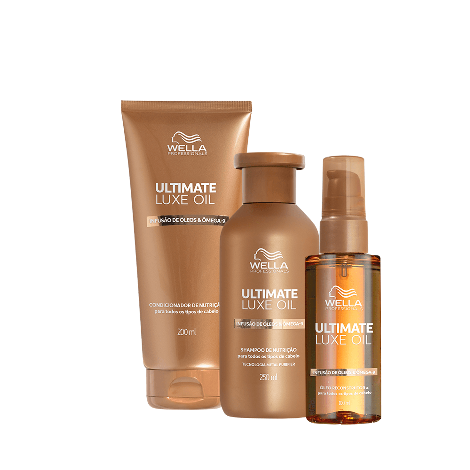 Kit Ultimate Luxe Oil Shampoo + Condicionador + Óleo