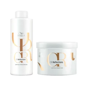 Kit Wella Oil Reflections - Shampoo 1000ml + Máscara 500ml
